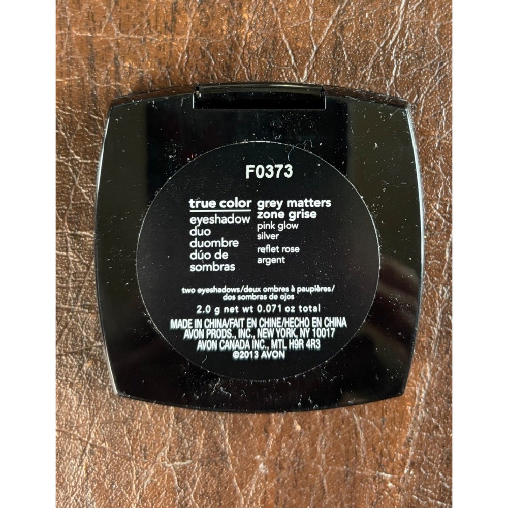 Avon True Color Eyeshadow Duo Grey Matters Pink Glow Silver F0373 New Box Wear - Picture 4 of 9